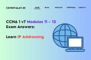 Read more about the article CCNA 1 v7 Modules 11 – 13 Exam Answers: IP Addressing
