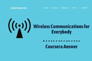 Read more about the article Wireless Communications for Everybody Coursera Answers