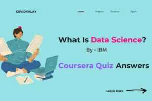 Read more about the article Coursera IBM What is Data Science Quiz Answers